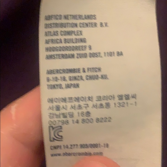 Abercrombie&fitch small gray shirt - Picture 4 of 4